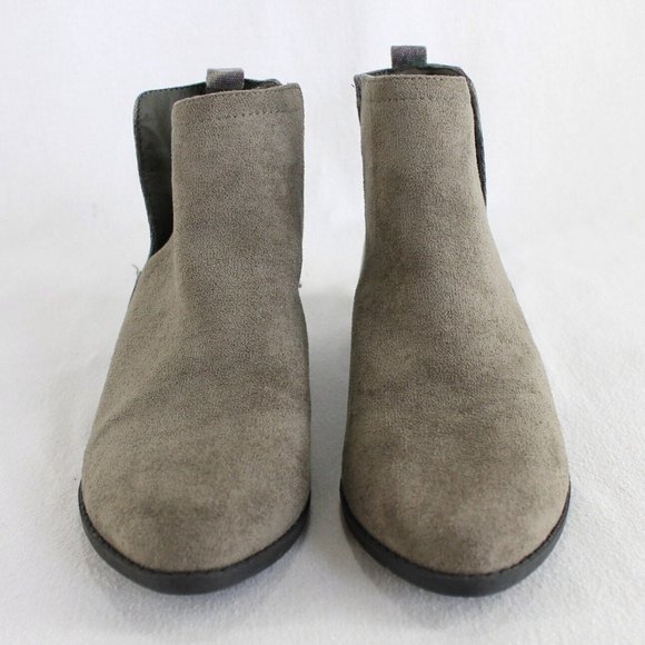 Corkys Camo Ankle Boots Girls Size 2 Olive Green Slip On Low Heel - Picture 3 of 9